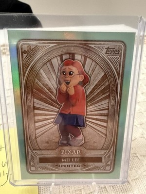 2025 Topps Disney Minted Mei Lee 34 /75 Green Foil Parrallel Limited Edition