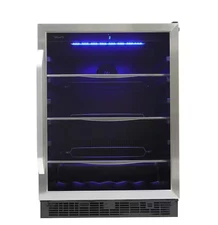 Silhouette 5.7 cu. ft. Built-In Wine and Beverage Center - SBC057D1BSS