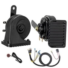 12V Car Horn Kit with Button Electric Horn for Auto Universal with relay button