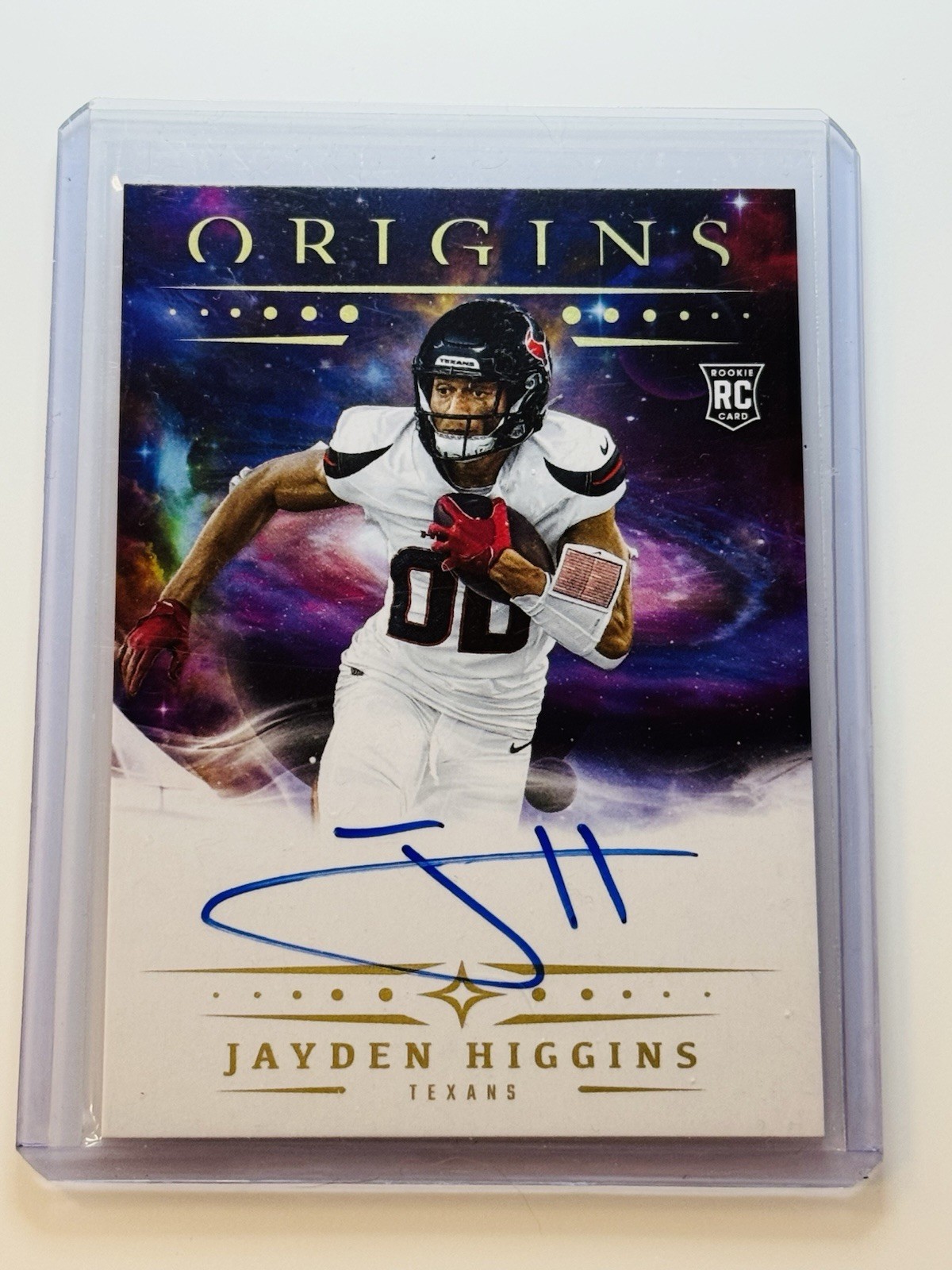 2025 Panini Origins - Rookie Autographs Jayden Higgins #RA-JHI (AU, RC)