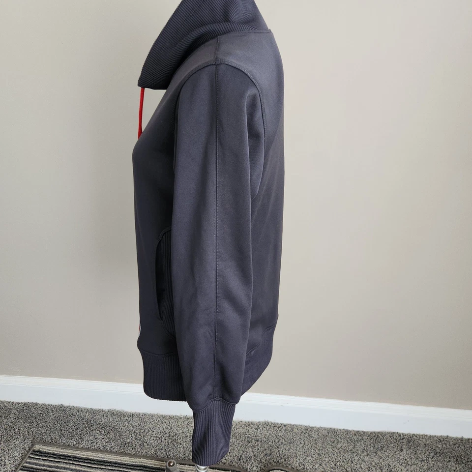 SAUCONY Mujer Gris Carbón Cuello Embudo Forrado de Vellón Pullover Sudadera Talla M Foto 2 de 4