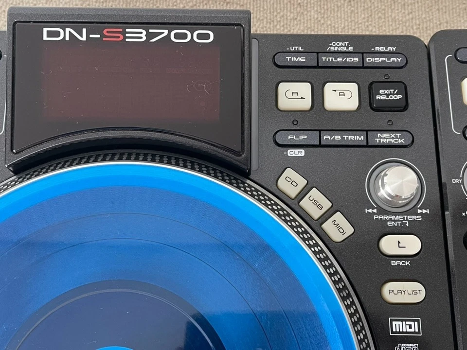 Denon DJ DN-S3700 Pair Built-in Power Cable Manufactured in 2009 Tested Working - Image 4 of 4