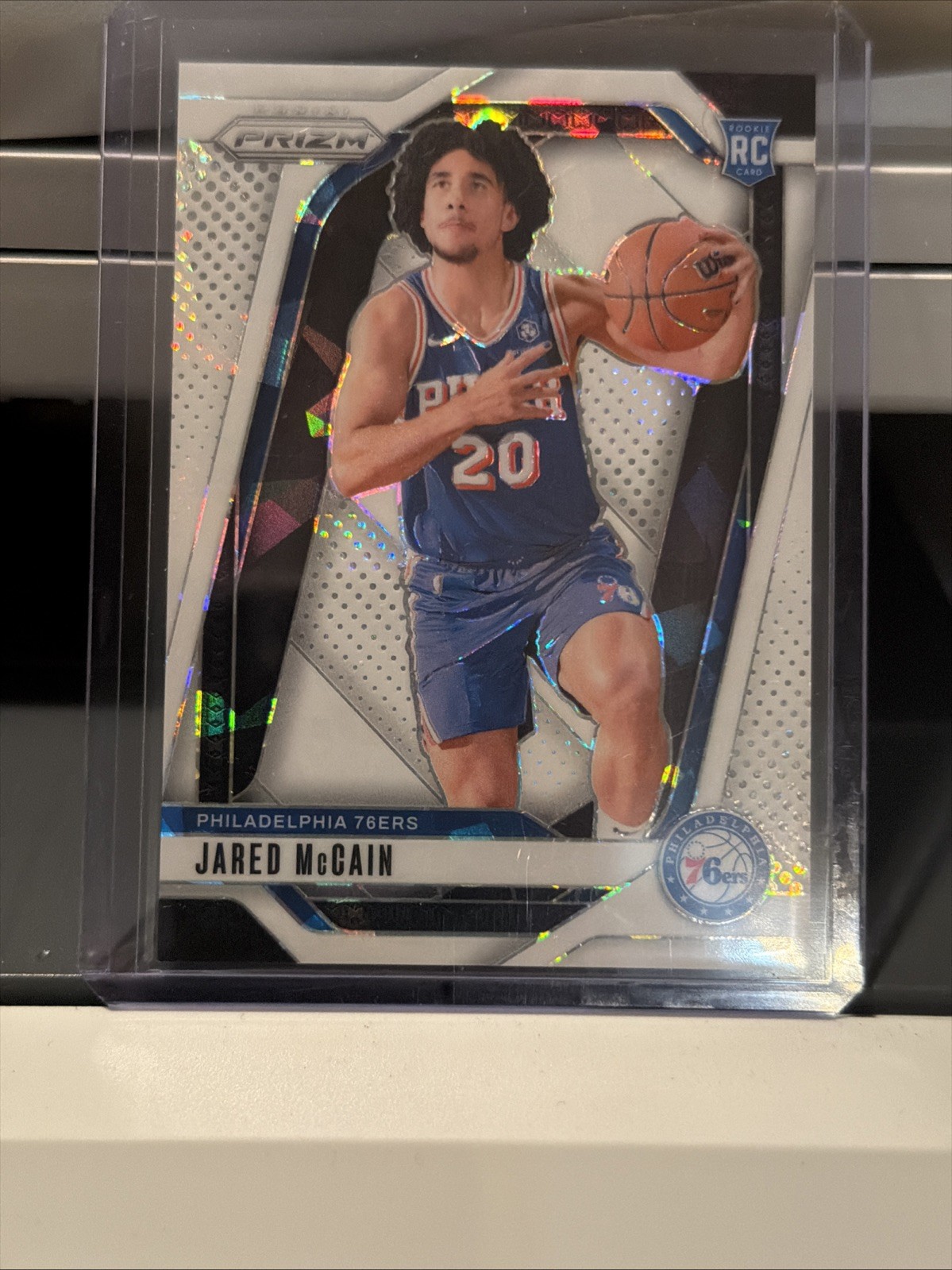 2024-25 Panini Prizm - Jared McCain #222 White Ice Prizm /35 (RC)