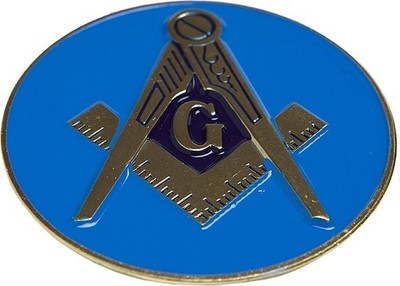 Mason Classic Round Car Badge [Blue - 2.75'']