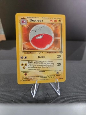 ELECTRODE 18/64 RARE JUNGLE POKEMON UNLIMITED MODERATELY PLAYED