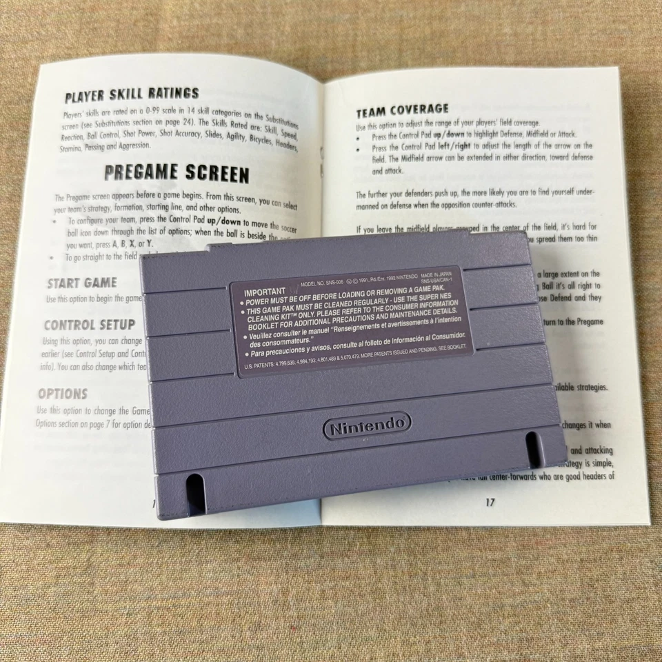 FIFA International Soccer (Super Nintendo, 1993 EA Sports) – CIB No Tray – Clean - Image 4 of 4