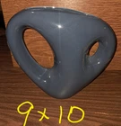 VTG Haeger Vase Blue 9” Tall By 10” Wide