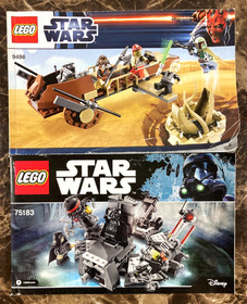 Lego Star Wars Manual Only Lot 12 Instruction Books 75053 75183 75312 9516 9496