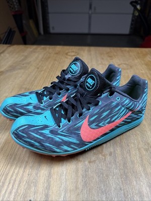 Nike Zoom Rival Distance Track & Field Spikes 616309-306 Teal/Orange Women s 9.5