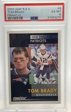 2002 LEAF R&S TOM BRADY PINNACLE 1ST / RAREST CASE HIT PSA POP 1 TOTAL 10 GRADED