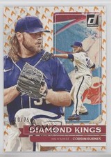 2022 Panini Donruss Diamond Kings On Fire 10/75 Corbin Burnes #21 15xk