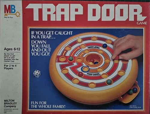 Vintage 1982 Milton Bradley Trap Door Game COMPLETE - Fun FAMILY GAME!! See Pics