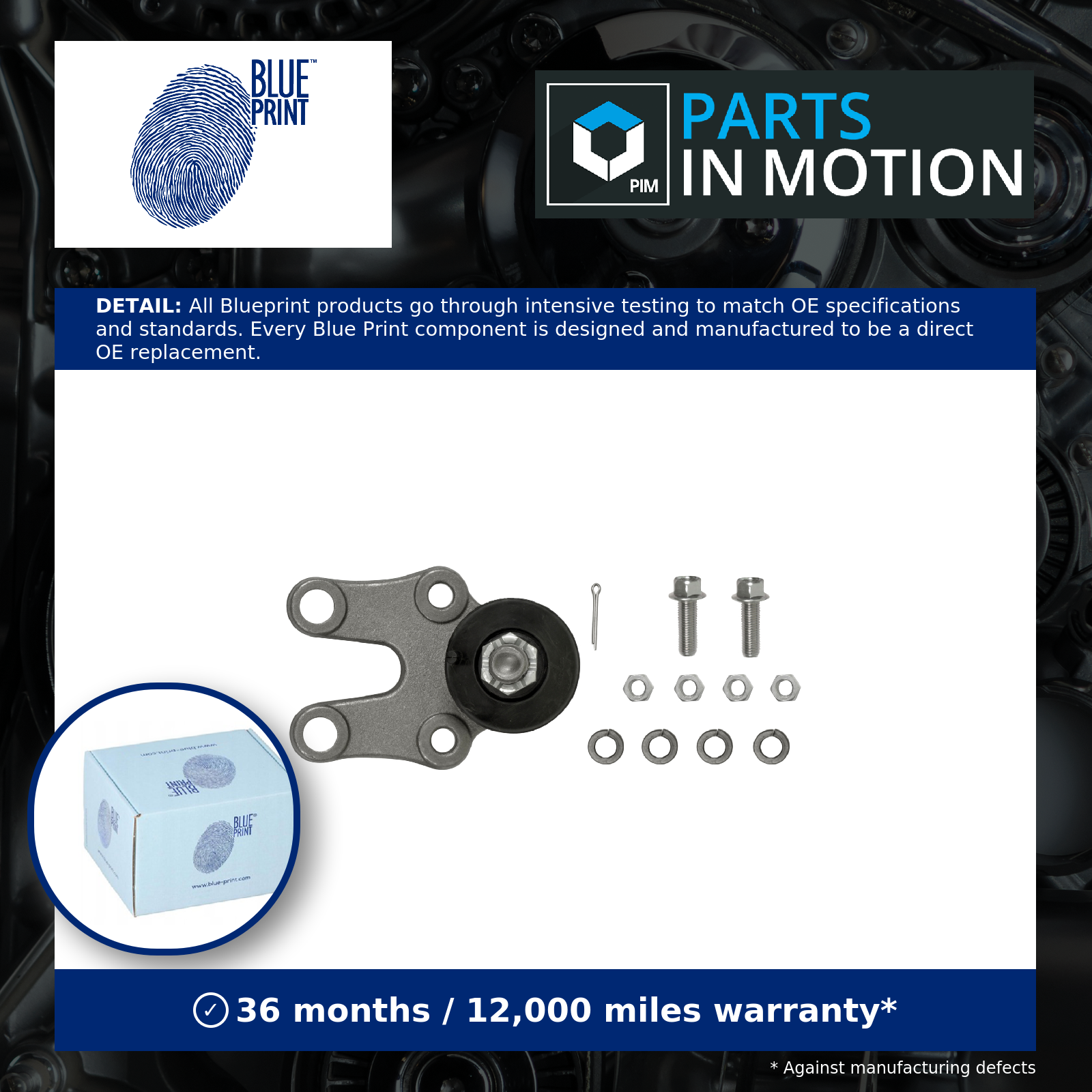 Ball Joint Lower ADT38617 Blue Print Suspension 433300B020 4333029115 4333029175
