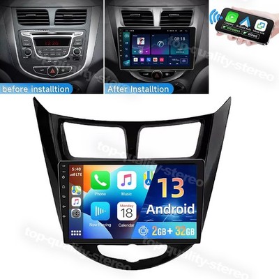 Android 15 For Hyundai Accent Solaris Verna Car Stereo Radio CarPlay GPS FM 32G
