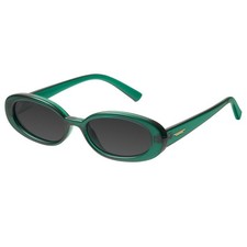 mosanana Retro Oval Sunglasses for Women 90s Small Trendy Small, C7 Green