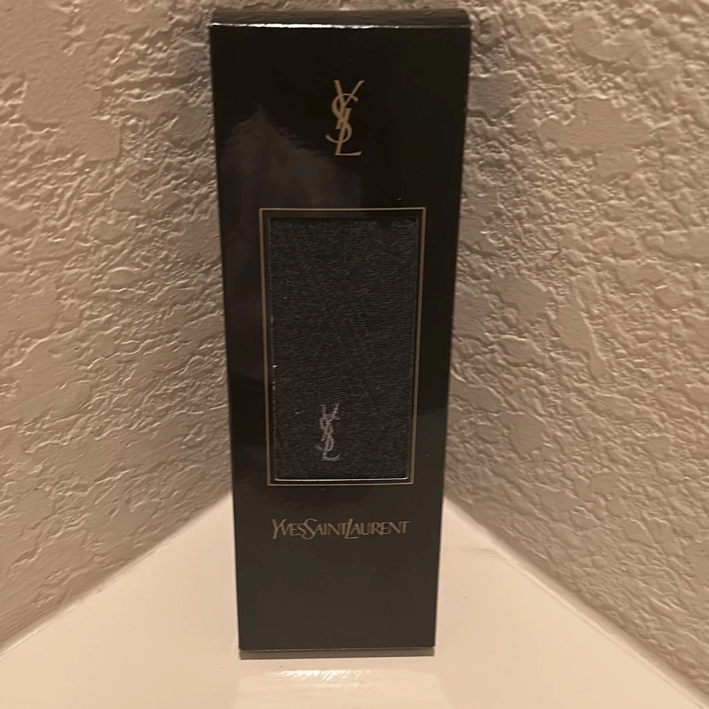 SAINT LAURENT (YSL) Calze eleganti uomo Yves Saint Laurent nere lusso professionali uomo d'affari nuove con etichette