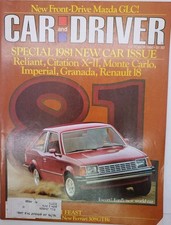 Car And Driver Magazine October 1980