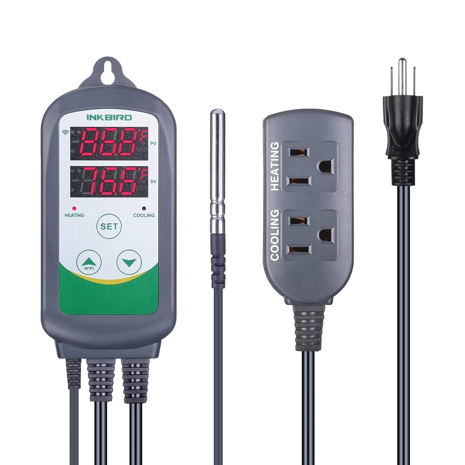 Inkbird WiFi ITC-308 Digital Temperature Controller Thermostat Remote Monitorin