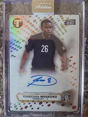 Topps Pristine Road to UEFA Euro 2024 - Autographs Youssoufa Moukoko #PA-YM (AU)
