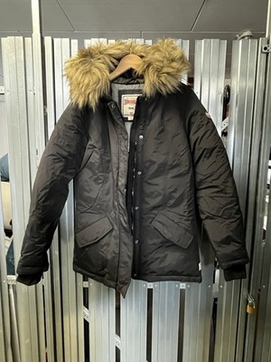 LONSDALE London Damen Winterjacke Parka Gr. S Schwarz mit Fellkapuze NEUwertig