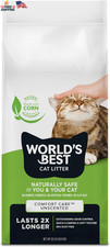 WORLD'S BEST CAT LITTER Comfort Care Unscented, 32-Pounds - Natural Ingredients,