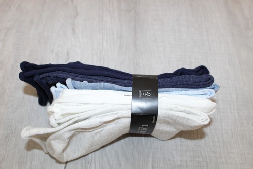 Lauren Ralph Lauren Women's Roll Top Trouser Socks, Set of 6 White/Denim/Navy - Picture 3 of 6