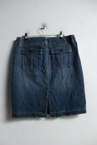 Lei Womens Vintage y2k Denim Skirt - Blue - Size W30 Small (c48) - Picture 3 of 4