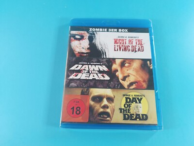Zombie 3er Box - Night of the Living Dead/Dawn of the Dead - Bluray Flm FSK 18