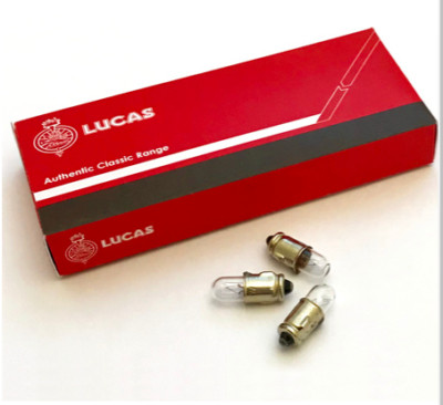 LUCAS MOTORRAD SCHMIEDE TACHO/WARNLEUCHTE 3 x BIRNEN 12V 1,2W BA7S - LLB281