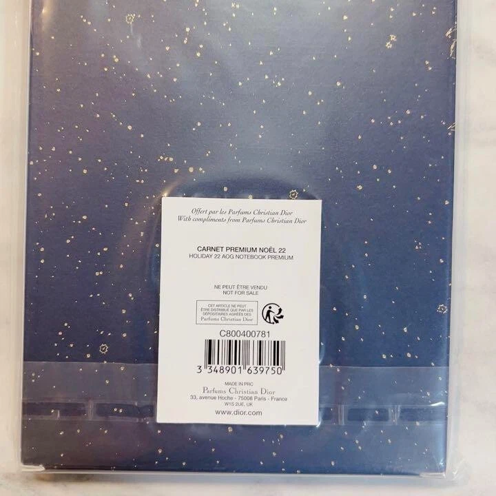 Christian Dior Notebook Christmas Holiday 2022 Blue Note novelty NEW