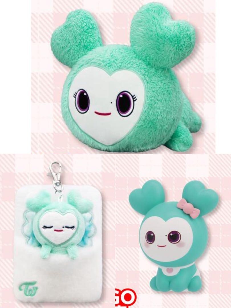 TWICE LOVELY MIVELY ミナ3点セットぬいぐるみ　パスケース TWICE LOVELY MIVELY ミナ3点セットぬいぐるみ パスケース