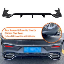Heckstoßstange Diffusor Lippe Kit Für Benz GLC Coupe C254 GLC260 2023-25 Schwarz