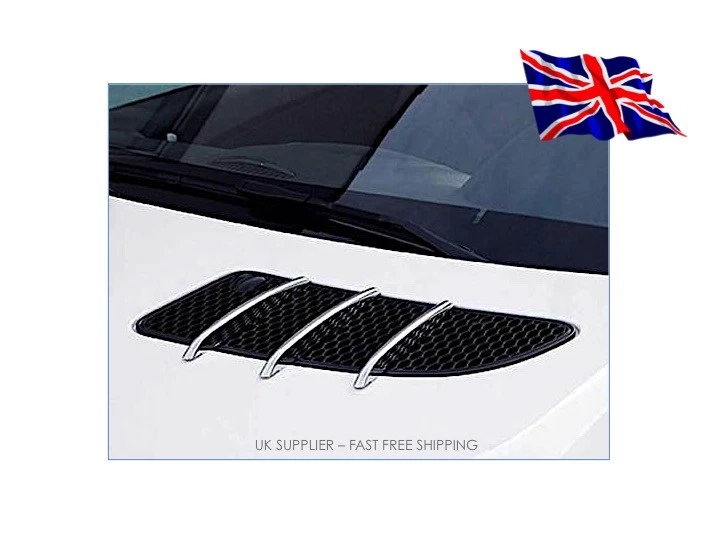 Aletas de capucha para parrilla Mercedes Benz R171 SLK 2004-2008 cromado capó - proveedor del Reino Unido - Imagen 3 de 3