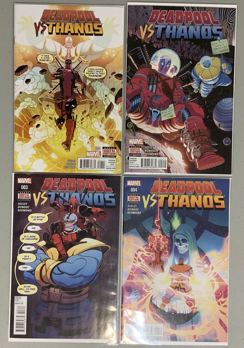 4 Book Lot Deadpool Vs Thanos 1 2 3 4 NM 9.2 eBay