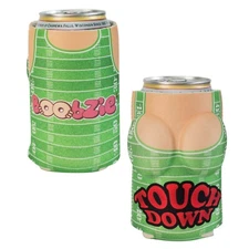 Touchdown Boobzie Beer Can Cooler Green