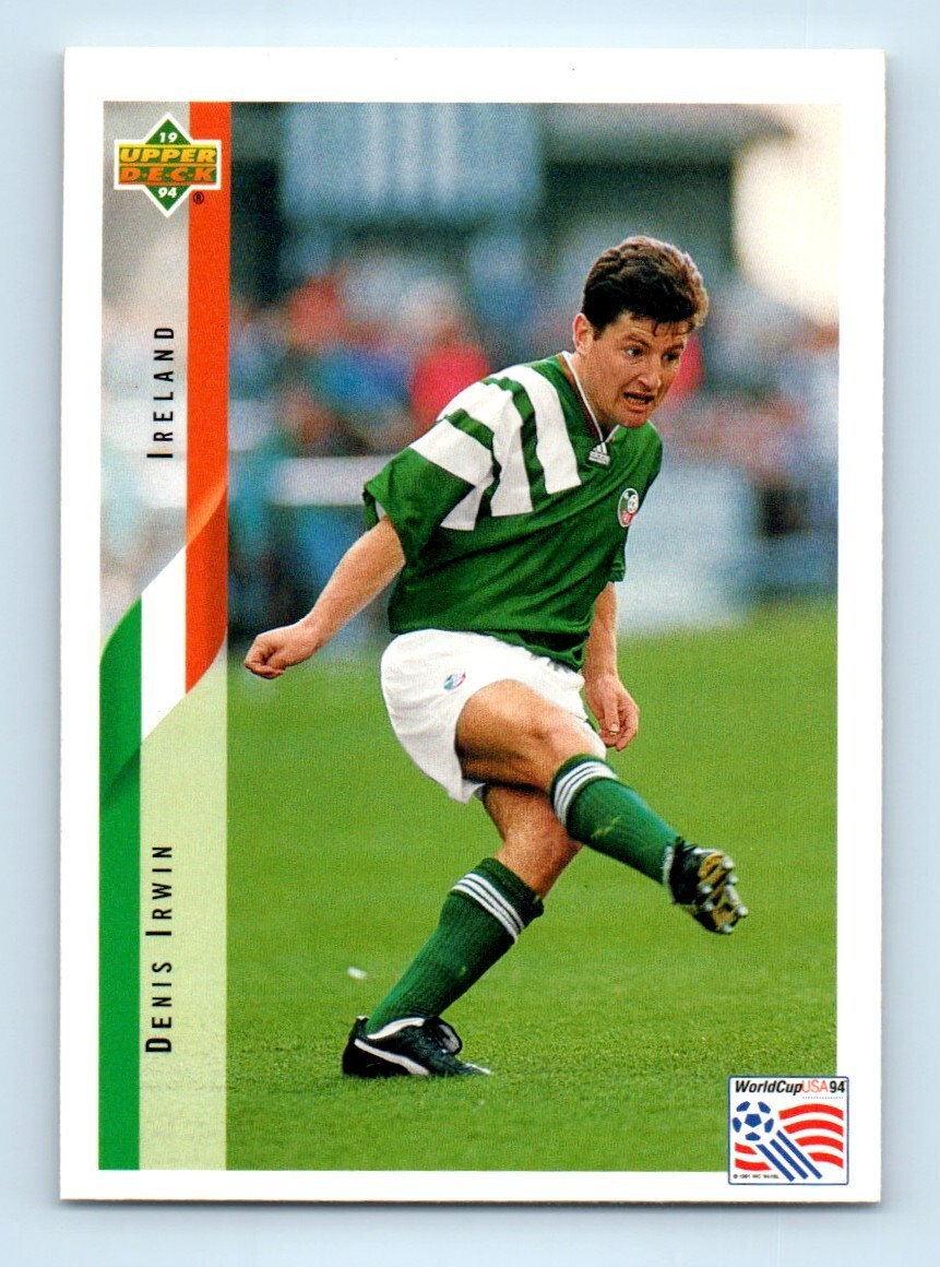 1994 Upper Deck World Cup English/Spanish Denis Irwin #204 Soccer