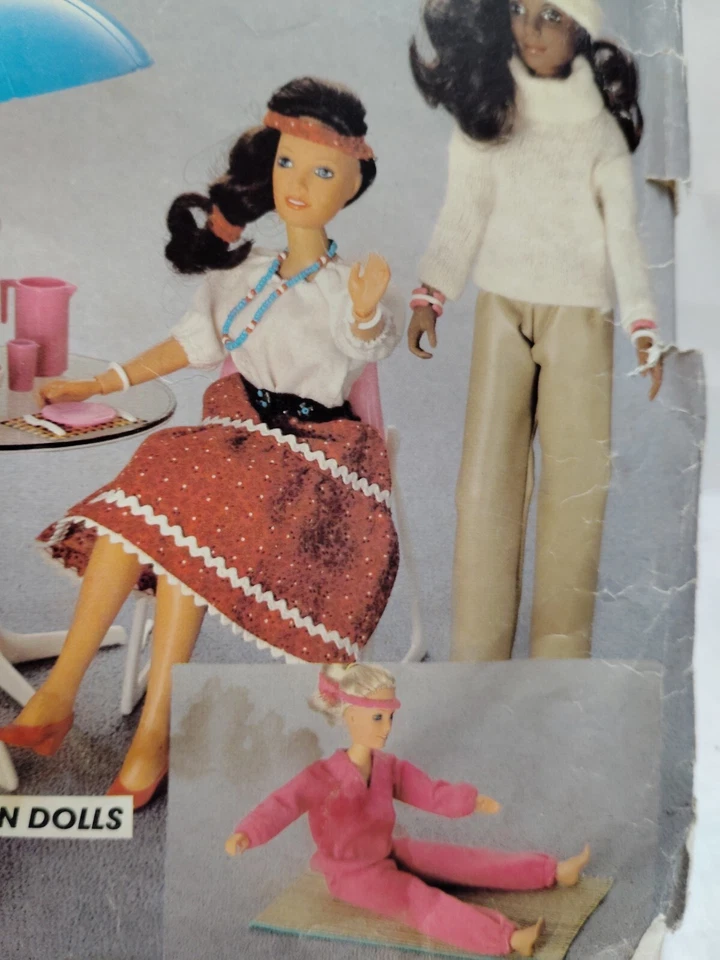 Wardrobe Fashion Doll 11 1/2" 12 1/2" McCalls 627 Craft Sewing Pattern McCall's - Image 3 of 4