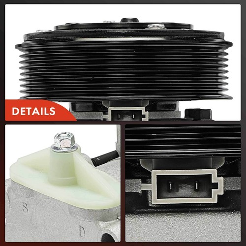 A/C Compressor w/ 8-Groove Pulley for Ford F-150 F-250 F-350 Super Duty Lincoln - Picture 10 of 11