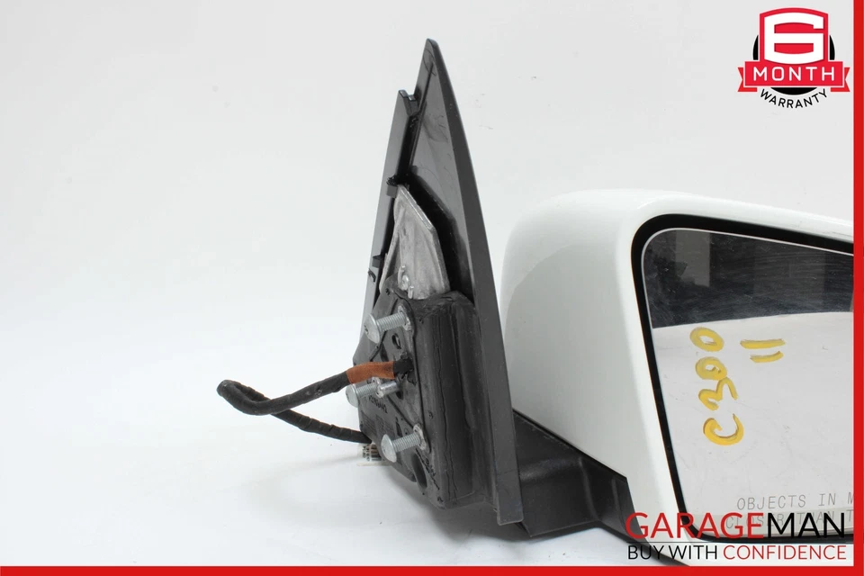 Espejo retrovisor delantero derecho puerta trasera blanco mercedes w204 c300 10-11 oem Foto 3 de 4