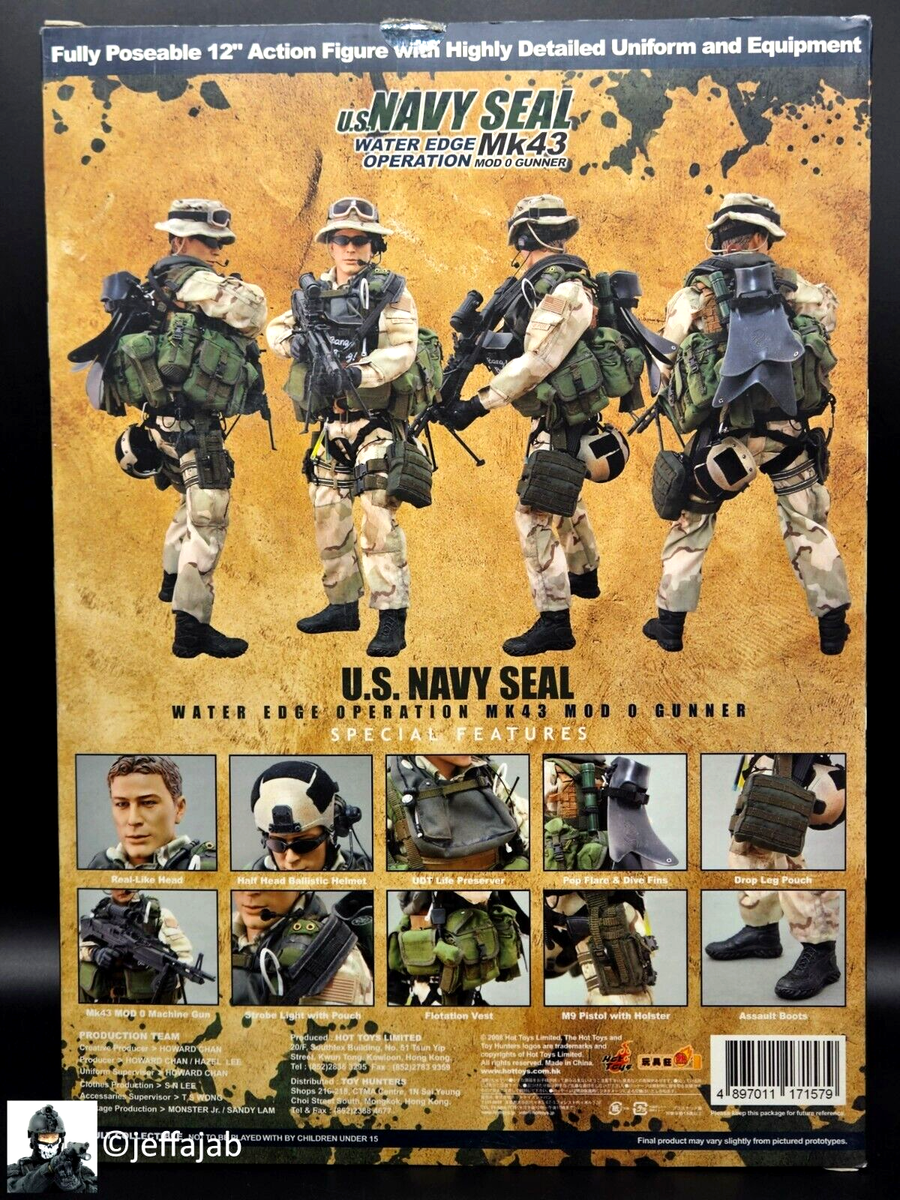 1:6 scale Hot Toys US Navy SEAL Water Edge Operation MK43 1:6 scale Hot Toys US Navy SEAL Water Edge Operation MK43