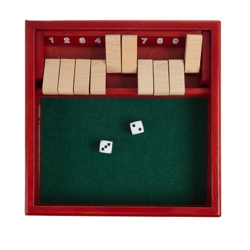 Shut The Box Game Wooden Set – Easy to Learn Math and Strategy Game for All A... - 第 7/11 張圖片