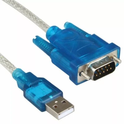 Cable adaptador puerto COM USB a RS232 serie DB9 9 pines para Windows 7 10