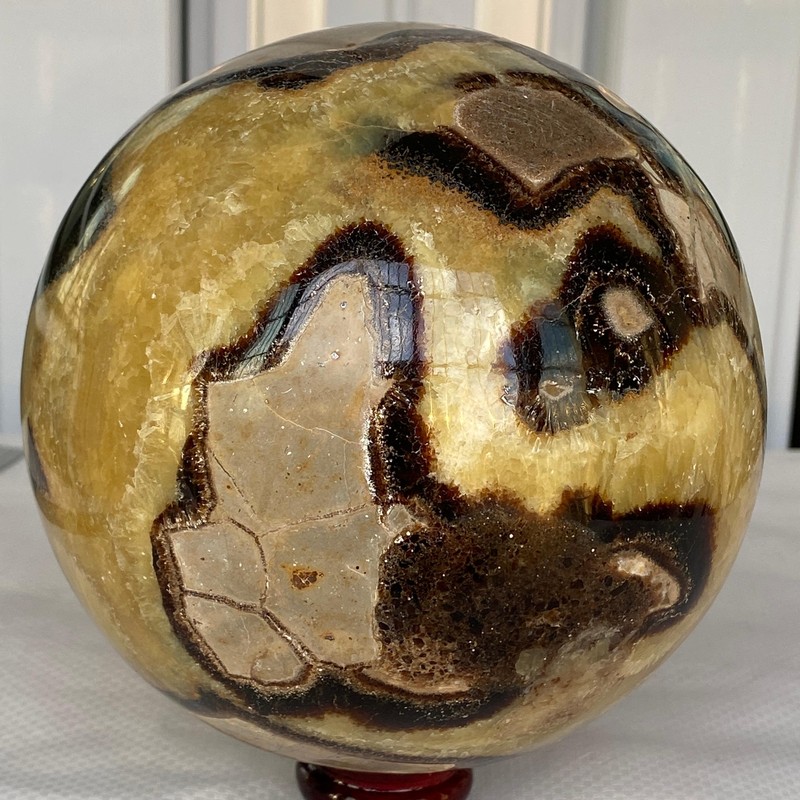 3180G Natural Turtle Back stone dragon crystal ball quartz mineral healing