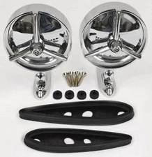 Yankee Tri Bar Chrome Outside Rear View Mirrors Sold As A Pair