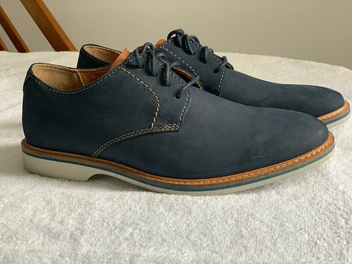 Clarks navy store nubuck