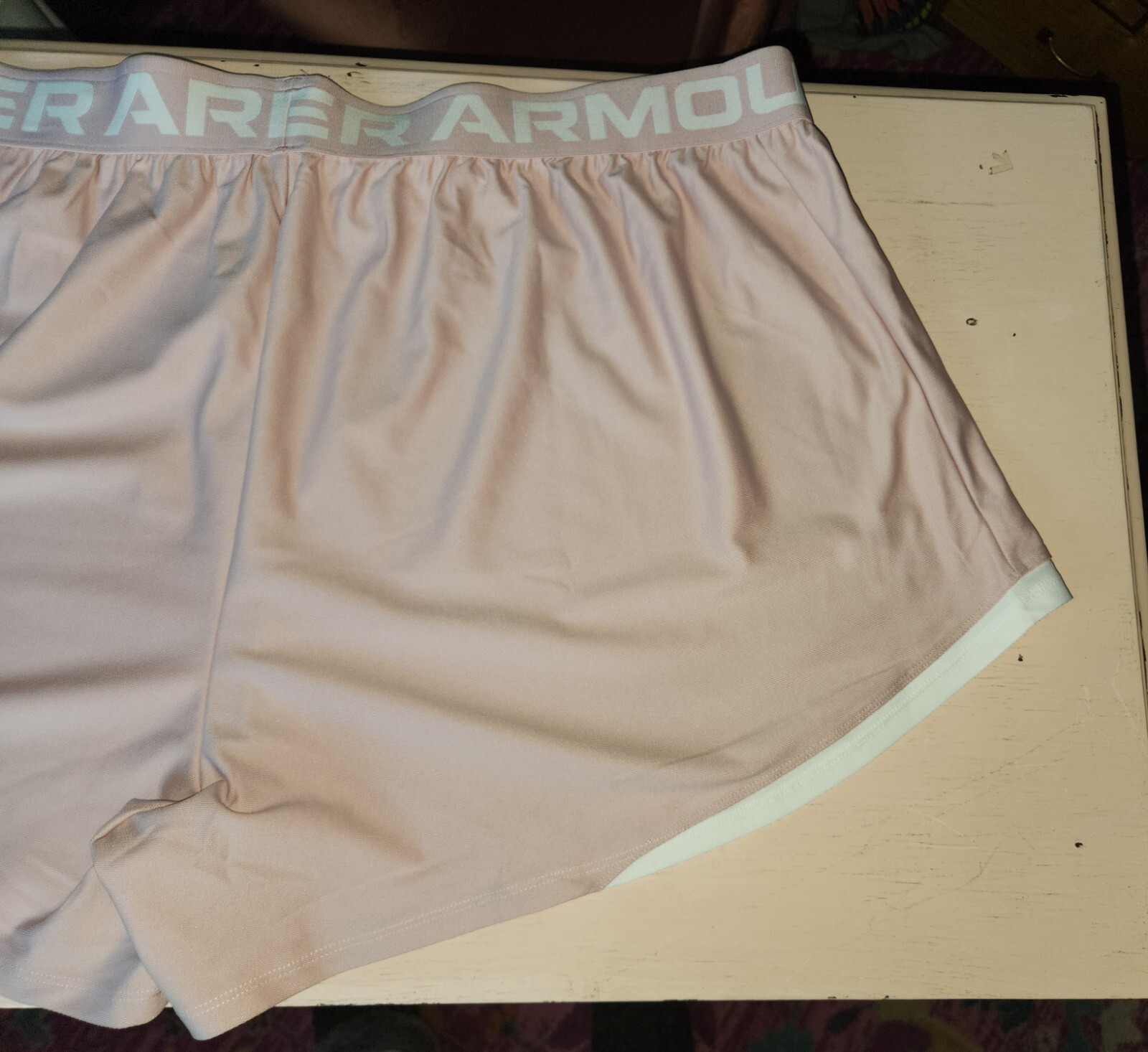 Women's Under Armour Sz 3x Play Up 2.0 Pink Athletic Shorts NWT  thumbnail 4