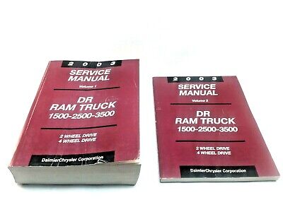 2003  DODGE TRUCK SHOP/BODY  MANUAL ON CD-COVERS  1500-3500 SERIES