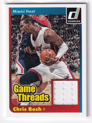 2014 Donruss Chris Bosh Game Threads #27 Miami Heat Game Worn Relic Panini