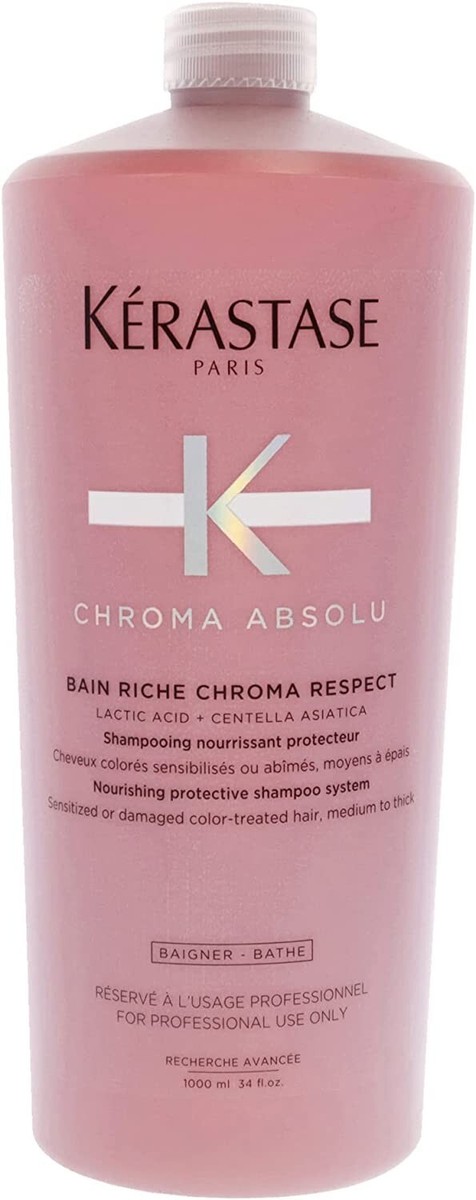 KERASTASE Chroma Absolu Bain Riche Respect Shampoo 34 oz 1000ml