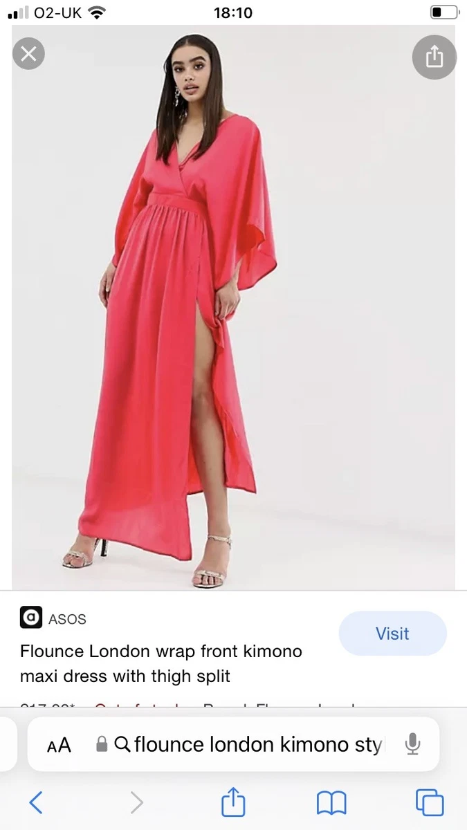 Asos cheap flounce dress